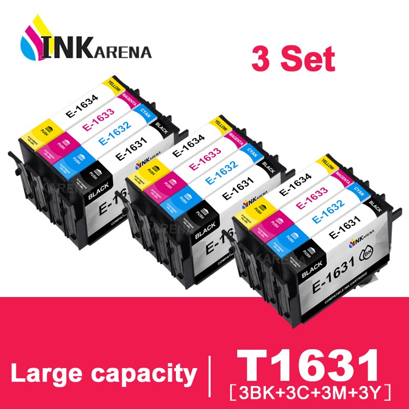   16XL T16 T1631 WF 2630WF 2650DWF 2660DWF 2750DWF 2760DWF  12 Pcs